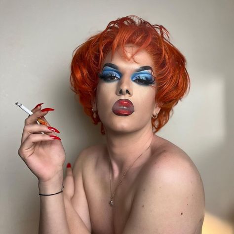 Easy Drag Makeup, Easy Drag Queen Makeup, Drag Queen Makeup Looks, Divine Drag Queen, Drag King Makeup, Drag Hair, Drag Ideas, Cherub Design, Drag Queen Makeup