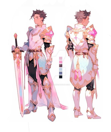 Cute Armor Design, Armour Design Art, Pajama Character Design, Paladin Armor Dnd, Star Themed Character Design, Knight Outfit Design, Cleric Character Design Male, Paladin Dnd Character Design, D&d Paladin