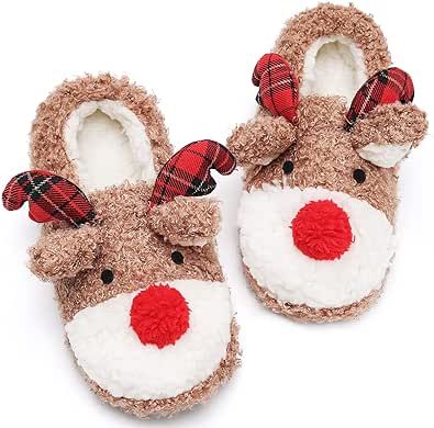 Stuffed Animal Bedroom, Animal Bedroom, Slippers Cute, Christmas Slippers, Christmas Shoes, Indoor Shoes, Comfy Slippers, Bedroom Slippers, Cute Slippers