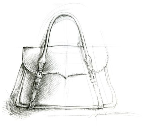 Sketch bag / croquis sac Hand Bag Drawing Sketch, Hand Bag Drawing, Bag Design Sketch, Fleece Bag, Pencil Drawings For Beginners, Bag Illustration, Drawing Accessories, Drawing Bag, Fashion Illustration Sketches