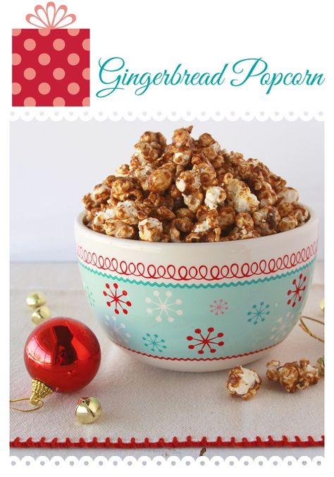 Gingerbread Popcorn will make your winter family movie nights a hit! by www.cookingwithruthie.com #recipes #holidays #dessert Gingerbread Popcorn, Bread Popcorn, Easy Gingerbread, Best Christmas Recipes, Winter Treats, Mini Cheesecakes, Movie Nights, Noel Christmas, Christmas Recipes