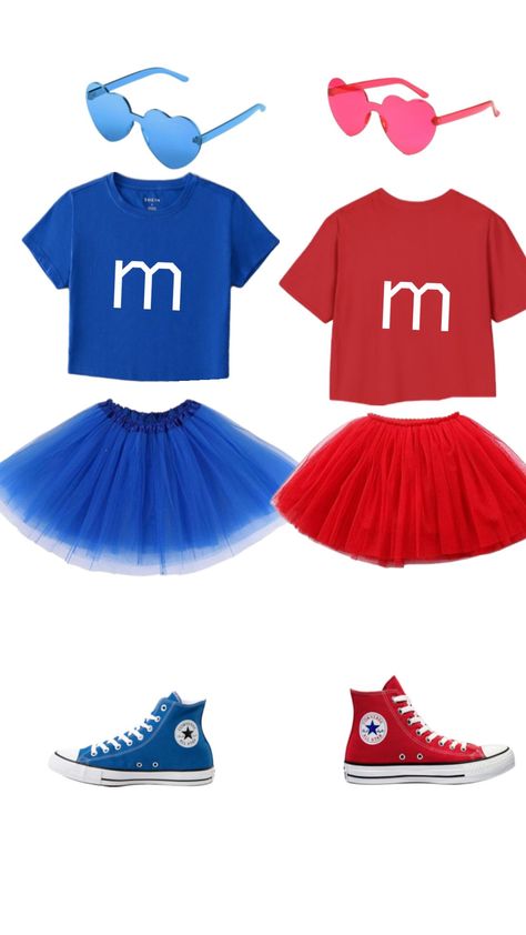 M&m Halloween Costume, M&m Costume, Fun Halloween Outfits, Halloween Costume Idea, Pretty Halloween Costumes, Duo Halloween Costumes, Halloween Inspo, Easy Halloween Costumes, Cute Halloween Costumes