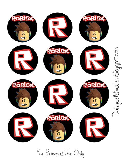 Roblox Free Printable Banners and Cupcake Toppers. - Oh My Fiesta! for Geeks Roblox Cupcake, Roblox Birthday Cake, Printable Cake Topper, Cupcake Toppers Free, Diy Cake Topper Birthday, Roblox Cake, Free Printable Banner, Birthday Cake Topper Printable, Diy Cake Topper