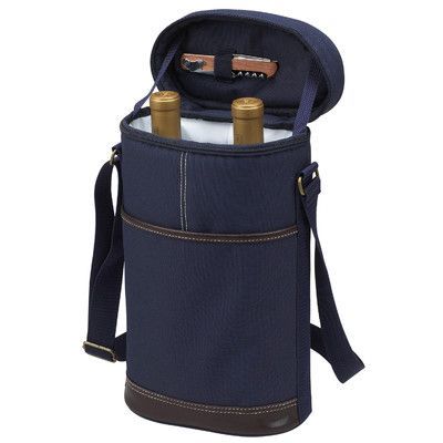 Picnic At Ascot Two Bottle Carrier in Blue Upscale Picnic, Picnic Backpack, Georgia Tech Yellow Jackets, Wine Carrier, Wine Bottle Opener, Bottle Carrier, Wine Tote, Wine Bag, Leak Proof