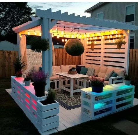 Carport Sitting Area Ideas, Carport Makeover, Gazebo Design Ideas, Backyard Sitting Areas, Gazebo Design, Diy Gazebo, Hot Tub Patio, Pergola Gazebo, Small Deck Decorating Ideas