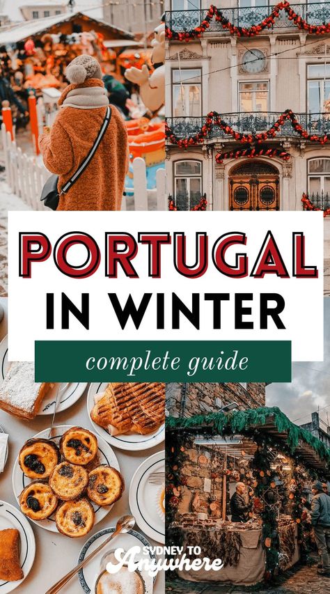 Portugal in Winter: December, January & February (2023) Portugal In Winter, Winter Destinations Europe, Portugal Tourism, Europe In December, Europe Winter Travel, Europe In Winter, December Travel, Winter Vacation Outfits, Things To Do In Lisbon