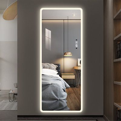 Dressing Mirror In Bedroom, Standing Mirror In Living Room, Corridor Mirror, Mirror In Living Room, Big Wall Mirror, Full Length Mirror With Lights, Button Mirror, Free Standing Mirror, Mirror Dressing