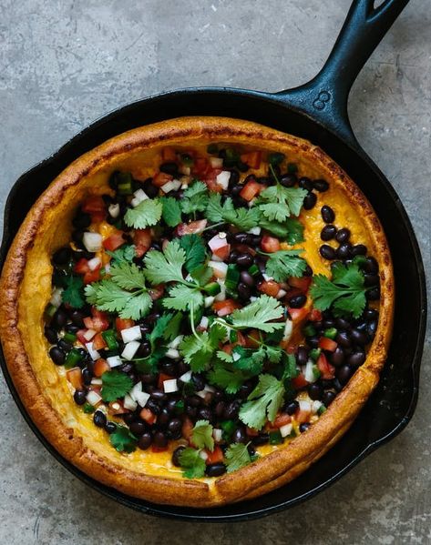 16 Easy and Delicious Savory Pancake Recipes - PureWow Cast Iron Skillet Recipes Dinner Vegetarian, Cast Iron Veggies, Vegetarian Cast Iron Recipes, Healthy Cast Iron Recipes, Cast Iron Skillet Recipes Vegetarian, Vegan Cast Iron Recipes, Cast Iron Skillet Recipes Camping, Skillet Meals Vegetarian, Healthy Cast Iron Skillet Recipes