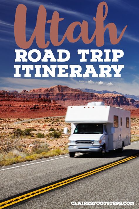 Your Itinerary for the Perfect Utah Road Trip | Claire's Footsteps National Parks Road Trip, 10 Day Itinerary, Usa Destinations, Utah Adventures, Utah Road Trip, Road Trip Packing, National Park Road Trip, Utah Travel, Us Road Trip