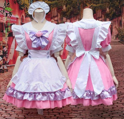 Cat Maid Dress, Street Style Store, Dress Apron, Harajuku Fashion Street, Maid Cosplay, Kawaii Harajuku, Maid Outfit, Cat Paw, Maid Dress