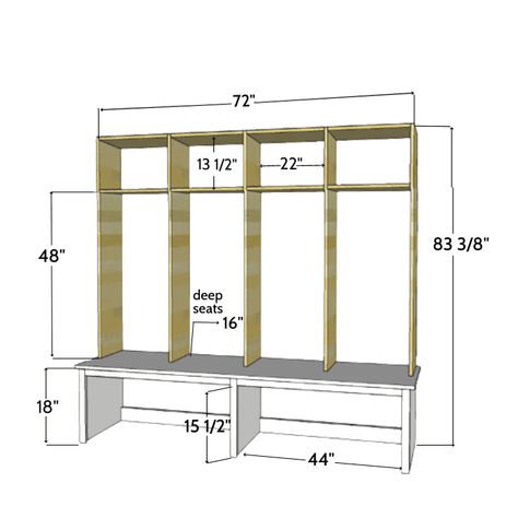 Mudroom Bench Dimensions: Here's What You Should Know Snow Room, Custom Ute Trays, Narrow Bench, Mudroom Remodel, Entry Area, Mudroom Flooring, Bench Dimensions, Rustic Wooden Bench, Mudroom Lockers