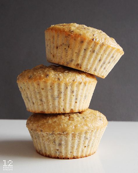 Lemon chia seed protein muffins Vegan Muffins Healthy, Healthy Protein Muffins, Chia Seed Protein, Protein Powder Muffins, Vegetable Soup Recipes Healthy, Lemon Chia Seed Muffins, Chia Seed Muffins, High Protein Muffins, Chia Muffins