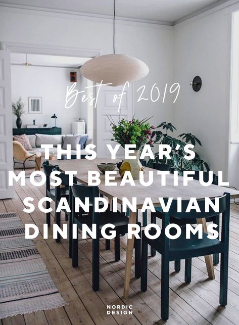 The Most Beautiful Dining Rooms of 2019 - Nordic Design Norwegian Dining Room, Scandinavian Dining Table Decor, Scandinavian Dining Room Table, Cozy Scandinavian Dining Room, Nordic Dining Room Scandinavian Design, Scandi Dining Room Ideas, Scandinavian Dining Rooms, Scandinavian Kitchen Table, Scandinavian Dining Room Ideas