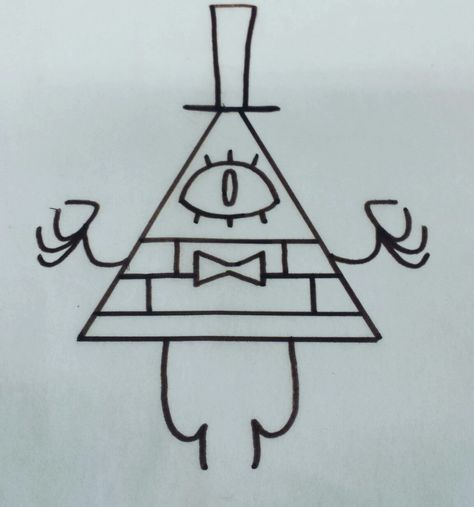 Bill Cypher Bill Cypher Tattoo Design, Bill Cipher Doodle, Bill Cypher Drawings, Bill Cypher Tattoo Ideas, Bill Cipher Tattoo, Bill Drawing, Tattoo Bicep, Cipher Wheel, Really Bad Tattoos