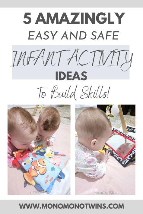 Right now you may feel overwhelmed trying to devise ways to keep your infant entertained while knowing they are too young for certain activities! BUT there are FUN things you can do to spark your little one’s physical and cognitive development :) From playing peek-a-boo to turning tummy time into playtime, here are 5 amazingly easy (and safe!) infant activity ideas! #newborn #infant #baby #babyactivities #infantactivities #infants #babydevelopment #4thmonthbaby #5thmonthbaby #6thmonthbaby Infant Activity Ideas, Infant Science Activities, Infant Sensory, Infant Activity, 5 Month Baby, 4 Month Baby, Infant Sensory Activities, Baby Mirror, Infant Room