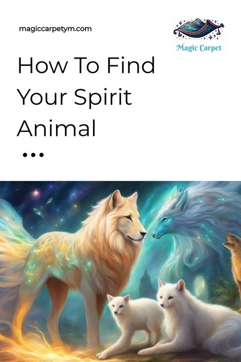 How to find your spirit animal, with an illustration of mystical animals including a glowing wolf, a fox, and ethereal creatures. Find Your Spirit Animal, Totem Animals, Animal Quiz, Animal Spirit Guide, Red Meaning, Animal Spirit Guides, Animal Guides, Creative Visualization, Animal Spirit