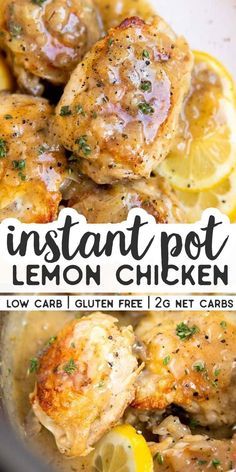 Chicken From Frozen, Instant Pot Lemon Chicken, Chicken For Dinner, Best Instant Pot Recipe, Healthy Instant Pot Recipes, Instant Pot Recipes Chicken, Instant Pot Dinner Recipes, Easy Instant Pot Recipes, Trim Healthy Mama