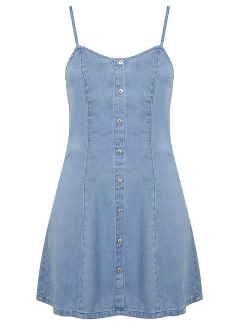 Tulle Skirts Outfit, Dress Miss, Blue Jean Dress, Monochromatic Fashion, Blue Denim Dress, Denim Dresses, Dress Denim, Blue Dress Casual, Stylish Dress Designs