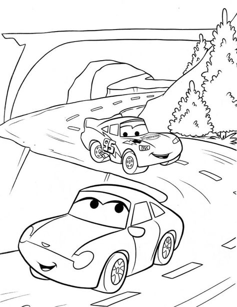 rayo mcqueen para colorear e imprimir Tow Mater Coloring Pages, Movie Coloring Pages, Race Car Coloring Pages, Alphabet Animals, Cars Coloring, Tow Mater, Disney Free, Birthday Coloring Pages, Cars Coloring Pages