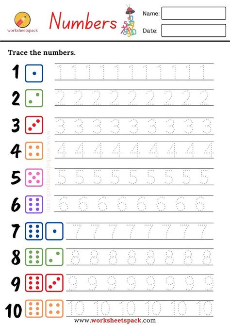 Free printable tracing worksheets. Number Bonds Worksheets, Number Recognition Worksheets, Preschool Number Worksheets, Free Worksheets For Kids, Letter Worksheets For Preschool, Fruit Coloring Pages, Numbers Kindergarten, Free Printable Activities, Worksheets Preschool