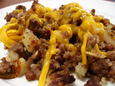 Potatoes And Hamburger, Hamburger Skillet, Beef Casseroles, Hamburger Recipes, Beef Dinner, Fried Potatoes, Beef Dishes, Cheap Meals, Ground Beef Recipes