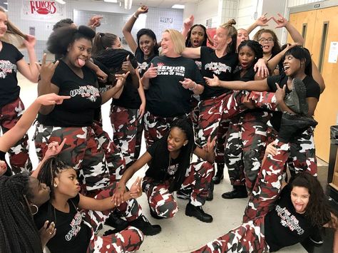 Dance Crew Outfits, Dance Team Clothes, Majorette Dance Uniforms, Dance Team Uniforms, Step Team, Florida High School, Team Unity, High School Principal, Dance Uniforms