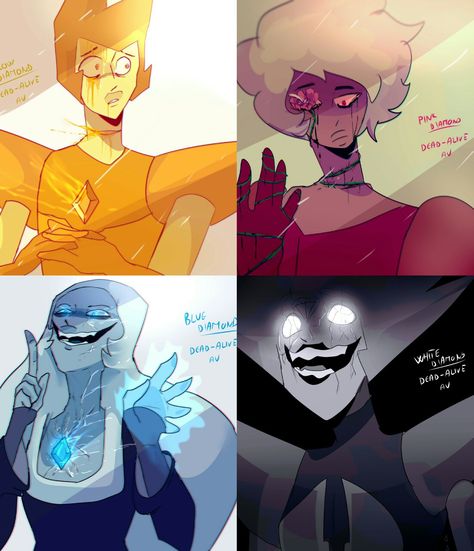 🎨: noxymlp on tumblr | Yellow, Pink, Blue and White Diamond | Steven Universe Blue Diamond X Yellow Diamond Steven Universe, Steven Universe Yellow Diamond Au, White Diamond Redesign Steven Universe, Blue X Yellow Diamond, Yellow Diamond Fanart, Blue Diamond And Yellow Diamond, Yellow Diamond X Blue Diamond, Blue Diamond Steven Universe Fanart, Diamond Steven Au