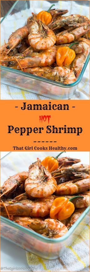 Jamaican hot pepper shrimp Pepper Shrimp Recipe, Caribbean Dishes, Shrimp Food, Sweet Shrimp, Jamaica Food, Jamaican Cuisine, Pepper Shrimp, Jamaican Dishes, Jamaican Food