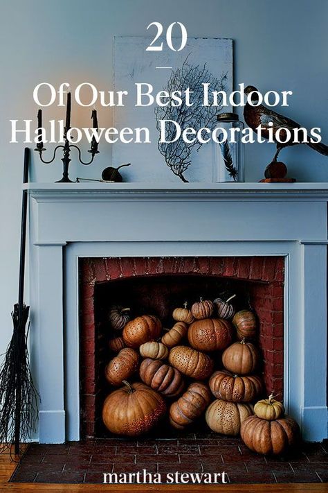 Lure in your guests with an entrance that transports all who dare to step inside. Indoor Halloween Decorations, October Decorations, Halloween Fireplace, Halloween Living Room, Halloween Mantle, Halloween Decor Diy, Casa Halloween, Fall Living Room Decor, Farmhouse Halloween