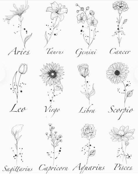 180+ Beautiful Birth Flower Tattoo Ideas (2023) - TattoosBoyGirl Tattoo Ideas Female For Kids, Gemini Tattoo Ideas Unique, Gemini Flower Tattoo, Tattoo Ideas Female Forearm, Birth Flower Tattoo Ideas, Herz Tattoo Klein, Tattoo Ideas Female Shoulder, Zwilling Tattoo, Tattoo Names