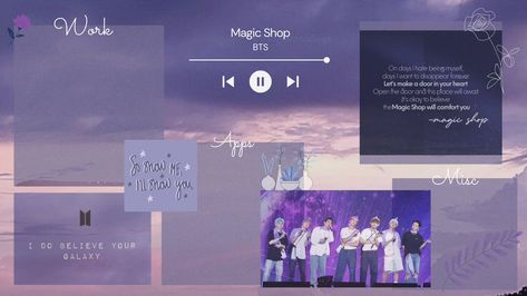 Wallpaper Organizer, Desktop Wallpaper Organizer, Magic Shop, Bts Wallpaper, Desktop Wallpaper, Laptop, Screen, Bts, Purple