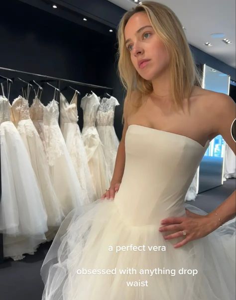 Vera Wang Wedding Dress Ball Gown, Waist Wedding Dress, Drop Waist Wedding Dress, Debutante Dresses, Wedding Dresses Vera Wang, Dream Wedding Ideas Dresses, Wedding Dresses Strapless, Dreamy Wedding, Wedding Dress Inspiration