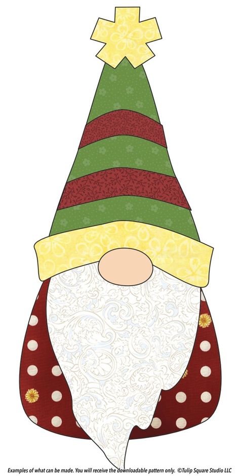 Gnome Pillow Free Pattern, Gnomes Mug Rug, Christmas Applique Pillows Free Pattern, Gnome Placemats Pattern, Christmas Gnome Table Runner Pattern, Christmas Pillow Sewing Patterns Free, Christmas Gnome Patterns Free, Free Patterns For Gnomes, Holiday Applique Patterns