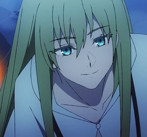 Enkidu Fate Fanart, Enkidu Icon, Fate Strange Fake Enkidu, Fgo Enkidu, Fate Babylonia, Anime Green Hair, Fate Enkidu, Enkidu Fate, Gilgamesh X Enkidu