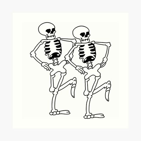 Get my art printed on awesome products. Support me at Redbubble #RBandME: https://www.redbubble.com/i/art-print/Black-and-White-Dancing-Skeletons-Tattoo-by-Cesarcali/163869834.1G4ZT?asc=u Skeletons Tattoo, Dancing Skeleton Tattoo, Black And White Dancing, Doom Metal Bands, Skeleton Tattoo, Halloween Figures, Skeleton Tattoos, Dancing Skeletons, Dancing Skeleton