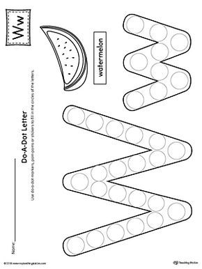 Letter W Do-A-Dot Worksheet Worksheet.The Letter W Do-A-Dot Worksheet is perfect for a hands-on activity to practice recognizing the letters of the alphabet and differentiating between uppercase and lowercase letters. Letter Ww Worksheets, Letter W Worksheets Kindergarten, W Is For, Letter W Activities For Preschool, Letter W Craft, Letter W Worksheet, Letter W Crafts, Letter W Activities, W Craft