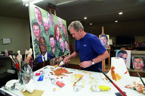 The Museum of the Southwest announced Wednesday that it will host "Portraits of Courage: A Commander in Chief's Tribute to America's Warriors" beginning next month. George W Bush Paintings, Bush Painting, Sterling Edwards, Military Appreciation Month, George Walker, Disney World Attractions, Laura Bush, Lotus Exige, Where I Stand