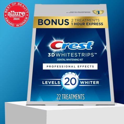 Crest 3D Whitestrips,  Whitening Strip Kit Crest Teeth Whitening Strips, Dental Mouthguards, Whitening Strips, Whitening Teeth, Whiter Teeth, Grills Teeth, Teeth Whitening Strips, Dental Humor, Whitening Kit