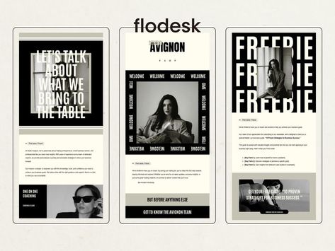 NewsletterDesign | Say goodbye to mundane, generic emails and hello to engaging, eye-catching campaigns with these Flodesk email marketing templates! From new product announcements to newsletters and beyond, these templates cover a wide range of email marketing needs, empowering you to communicate effectively with your audience. Preview Link: https://view.flodesk.com/emails/66a40bbd86c577f4531a00be Get 50% off your first year by clicking this link: https://flodesk.com/c/HCAE4B ✨ WHAT’S INSIDE? 14 Flodesk Email Templates - Long Welcome Email - Short Welcome Email - Introduction Email - Freebie Email - Discount / Sale Email - Event Registration Email - Waitlist Email - Thank You Email - Quiz E Email Advertising Design, Newsletter Aesthetic Design, Eblast Design Email Campaign, Email Letter Design, Minimal Email Design, New Year Email Design, Fun Email Design, Email Design Inspiration Creative Layout, Creative Email Design