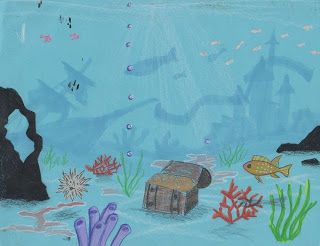 Creator's Joy: How to Draw The Ocean Floor Ocean Floor Drawing, Floor Drawing, Art Underwater, Ocean Drawing, Drawing Scenery, Sea Floor, Ocean Floor, Journal 3, Dragon Boat