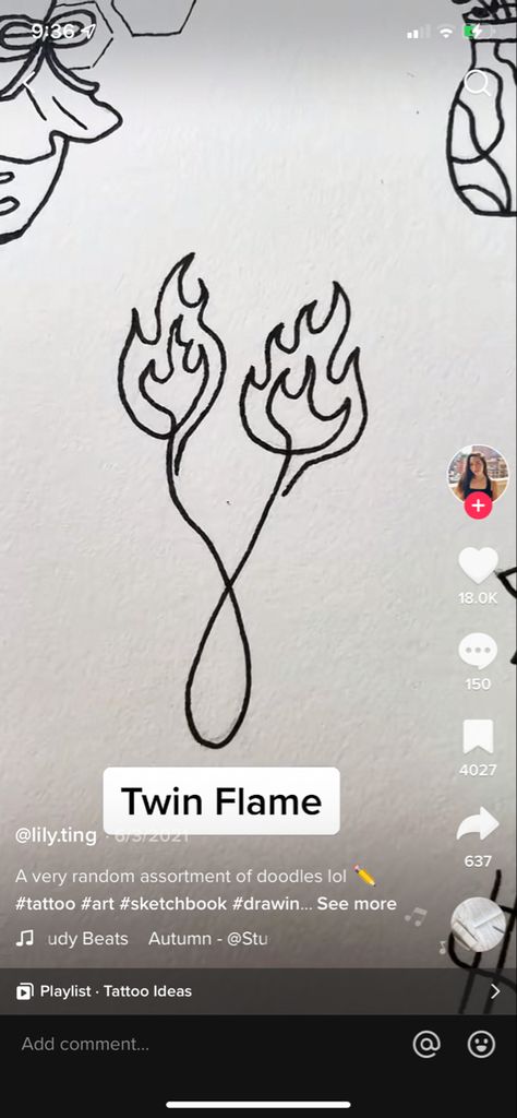 Twin Flame Sketch, Fire Matching Tattoos, Fire Signs Tattoo, Matching Flame Tattoos, Match Tattoo Fire, Twin Flame Drawing, Twin Flame Tattoo Ideas, Bestie Tats, Twin Flame Tattoo