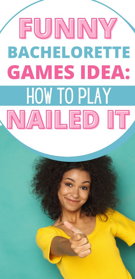 After a bachelorette party game that's not only fun, but also funny AND unique? Let me introduce you to 'nailed it'. This game will have guests showing off their unknown talents, giggling their way through rounds and, most of all, making memories! To view instructions for this funny bachelorette games idea, follow the link below. Nailed It Party, Funny Bachelorette Games, Bachelorette Party Games Funny, Party Jokes, Bachelorette Party Game, Funny Bachelorette, Romancing The Stone, Hen Party Games, Hen Party Ideas