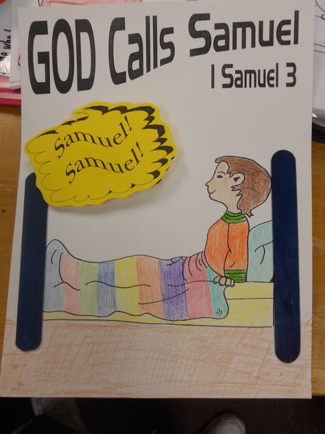 Hands On Bible Teacher: God Called Samuel Exploring Bible History Samuel Bible, Bible Heroes, Bible Crafts Sunday School, Children's Church Crafts, Bible Story Crafts, Bible Teacher, Preschool Bible, Christian Crafts, Bible Crafts For Kids