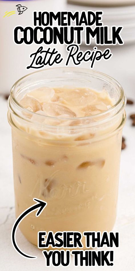 Iced Coffee With Coconut Milk, Cold Drinks With Milk, Coconut Milk Coffee Recipes, Iced Coconut Latte, Coconut Milk Tea Recipe, Unsweetened Coconut Milk Recipes, Coffee With Coconut Milk Recipes, Coconut Milk Recipes Drink, Coconut Milk In Coffee