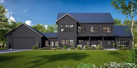 Is a Barndominium Considered a Manufactured Home? Cabin Farmhouse Decor, Modern Farmhouse Floorplan, Cabin Farmhouse, Alternative Housing, Barndominium Plans, Farmhouse Floor Plans, Large Pantry, Barndominium Floor Plans, Barndominium Ideas