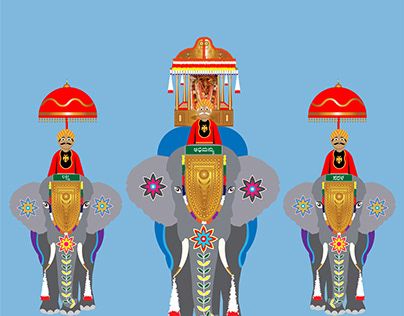 Mysore Dasara Drawing, Mysore Dasara Ambari Elephant, Mysore Ambari Elephant, Mysore Dasara Images, Mysuru Dasara, Kerala Elephant, Mysore Dasara, Groom Cartoon, Ram Sita Photo