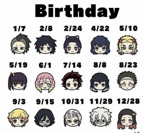 Anime Characters Birthdays, Demon Slayer Characters, Anime Birthday, Hulk Character, Kny Ocs, Nagisa Shiota, Slayer Meme, Idee Cosplay, Demon King Anime