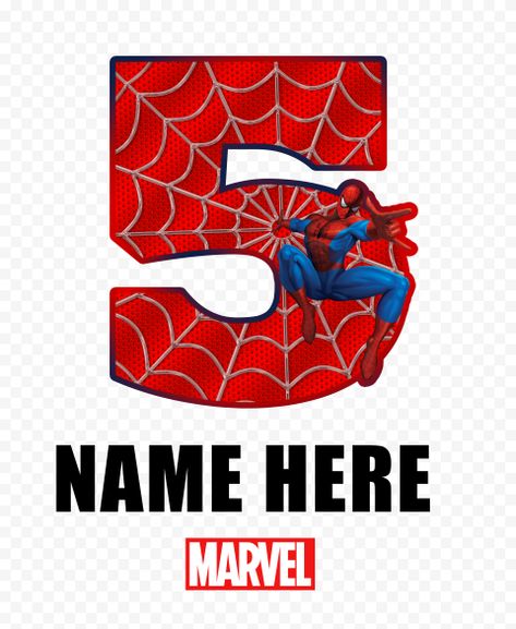 Number 5 Cake, Spiderman Topper, Happy Birthday Spiderman, Batman Cake Topper, Free Svg Cricut, Spiderman Birthday Party Decorations, School Binder Covers, Spiderman Cake Topper, Spiderman Birthday Cake