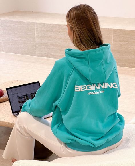 Where's your hoodie from? Oh this, it's BB x ⁠ New hoodies online now ♡ Teal Hoodie, Hoodie Style, Beginning Boutique, Straight Leg Denim, Baggy Jeans, Oversize Hoodie, We Need, Straight Leg Jeans, Clothing Brand