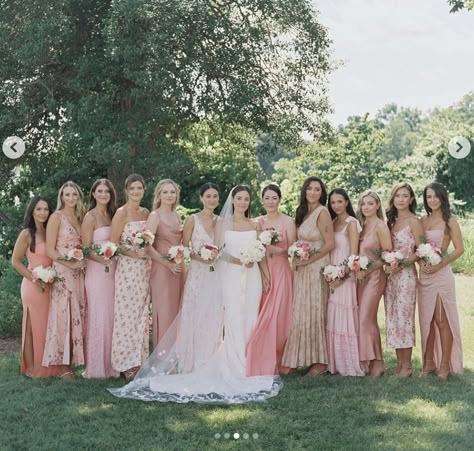 Blush Pink Mixed Bridesmaid Dresses, Mismatch Blush Bridesmaid Dresses, Light Pink Mixed Bridesmaid Dresses, Pink Patterned Bridesmaid Dresses, Pink Floral Bridesmaid Dresses Mismatched, Floral Bridesmaid Dresses Pink, Mix And Match Bridesmaid Dresses Pink, Summer Wedding Bridesmaid Dresses Pink, Pink Mixed Bridesmaid Dresses